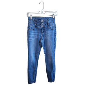 Rue 21 High Rise Ankle Jegging Jeans Size 4 Juniors Medium Wash